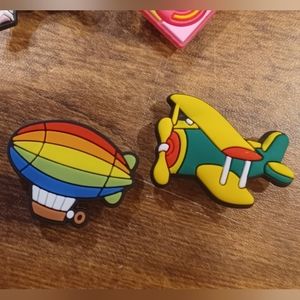 Croc blimp/plane jibitz shoe charms bundle